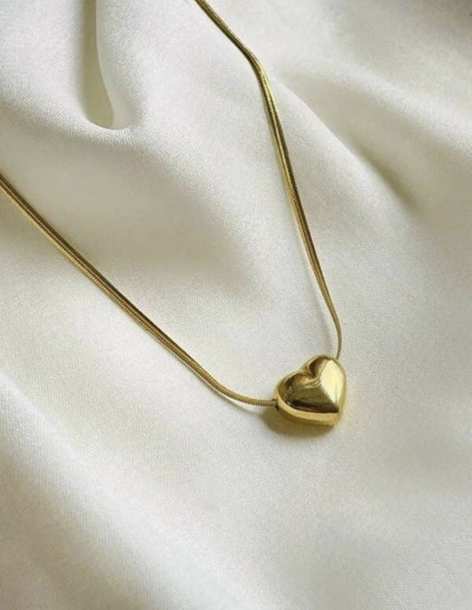 Anti tarnish Solid Heart Shaped Pendant