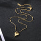 Anti Tarnish Heart Shape Pendent with Ball Chain