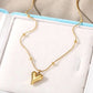 Anti Tarnish Heart Shape Pendent with Ball Chain
