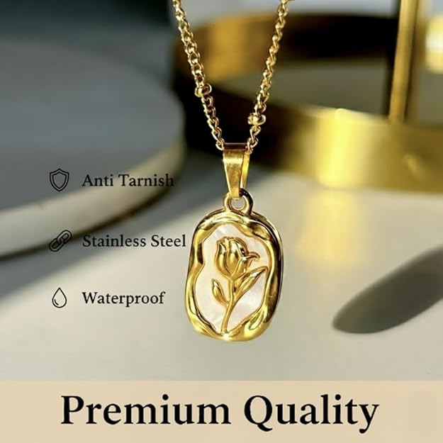Anti Tarnish Tulip Necklace