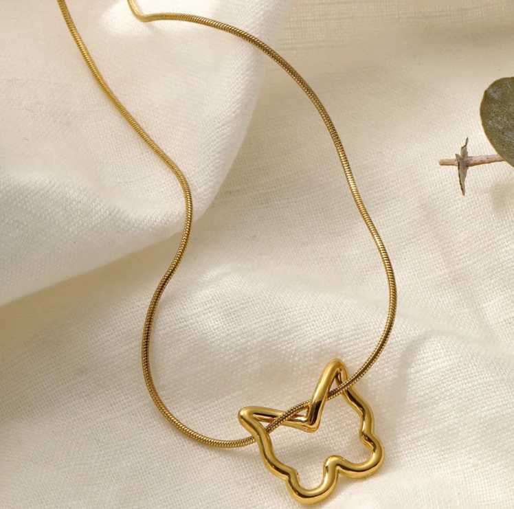 Anti Tarnish Butterfly Shaped Pendant